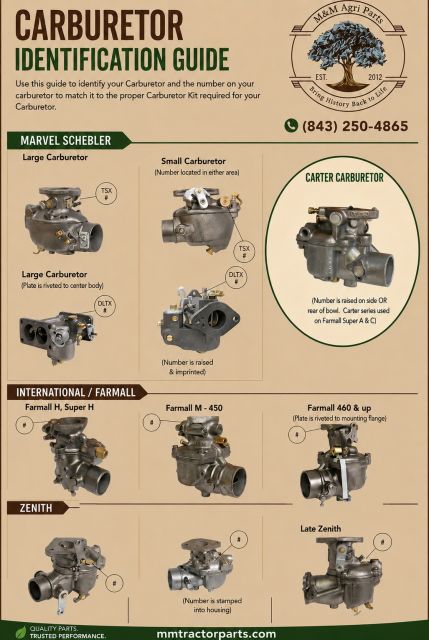 MMTractorParts.com: Carburetor Rebuild Service -- Marvel Schebler